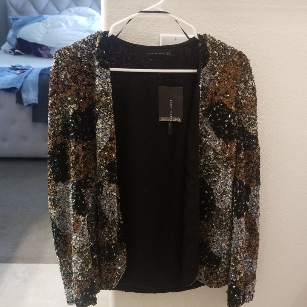 Zara sequin jacket